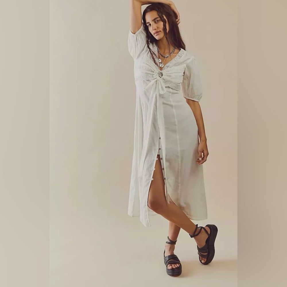Free people keep it romantic midi dress